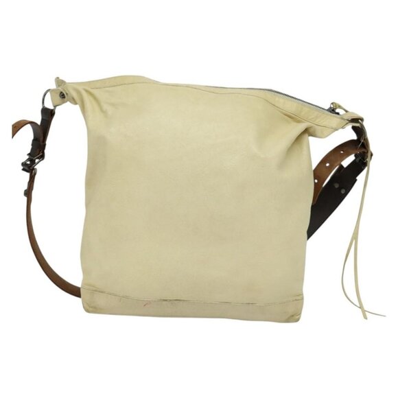 BALENCIAGA The Day Shoulder Bag Leather Beige Auth - Picture 3 of 14